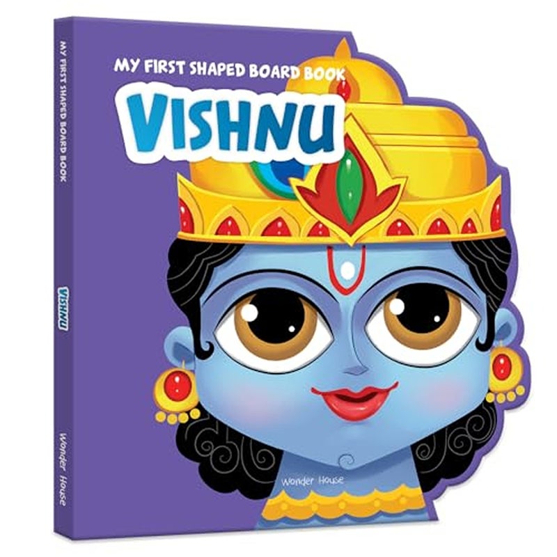 My First Shaped Board Book Illustrated Vishnu Hindu Mythology Picture Book for Kids Age 2 Indian