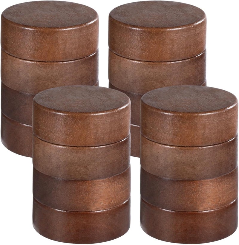 16-Pack Wooden Threaded Lids For Glass Spice Jars, Natural Acacia Wood Lids, Airtight Seal For 4 Oz & 6 Oz Jars, Leakproof Storage Can Covers - Image 2