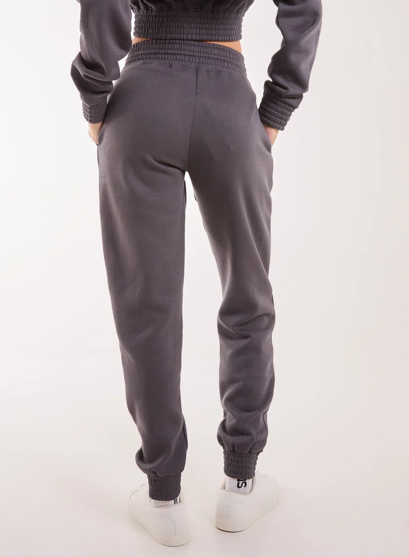 بينك فانيلا Detail Waistband Joggers