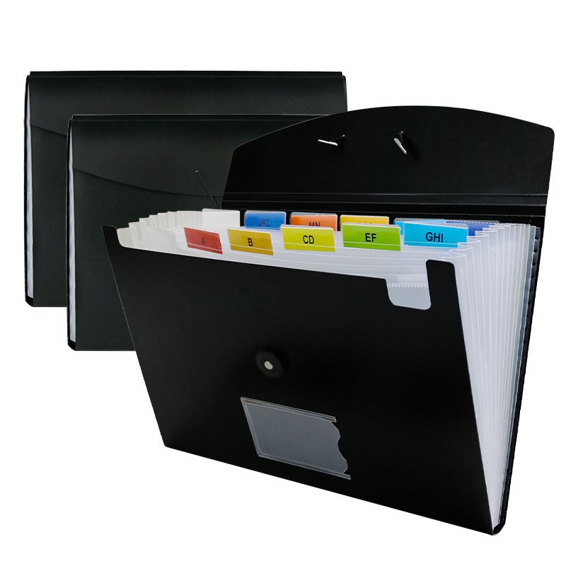 Organ Bag 7/Frame 13 Compartments Satchel Briefcase Multi-Layer Insert File Bag Folder Storage Folder - Image 2