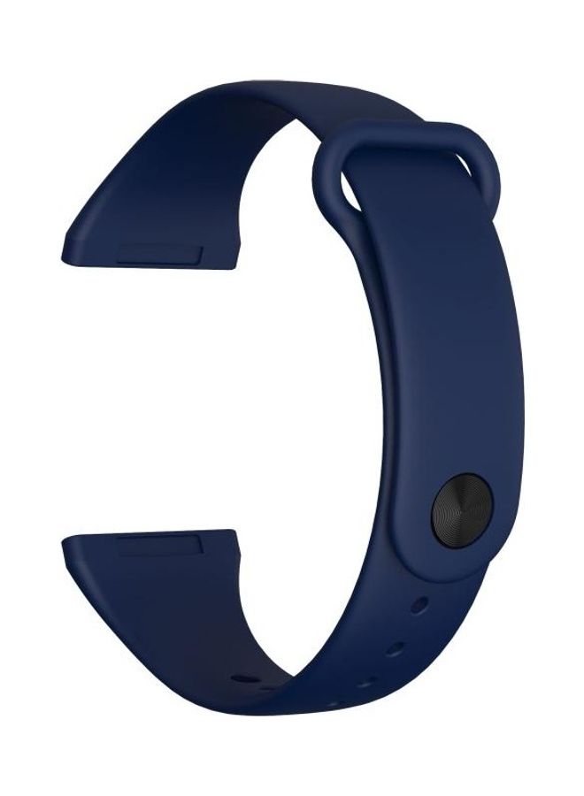 NIBEMINENT Silicone Replacement Band For Fitbit Versa 3 Midnight Blue - Image 2
