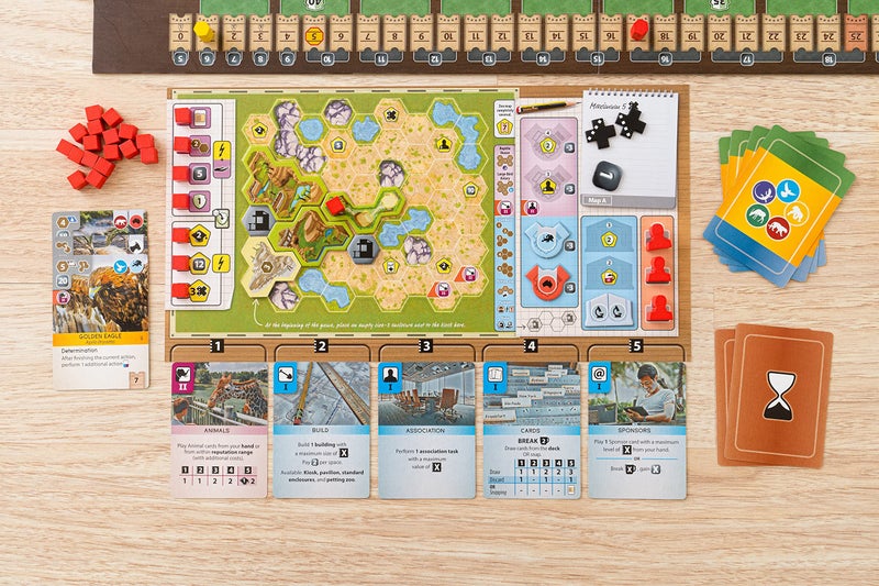 Capstone Games Ark Nova Card Drafting, Hand Management Strategy Board Game, 1-4 Players, 90 to 150 Minute Play - Image 4