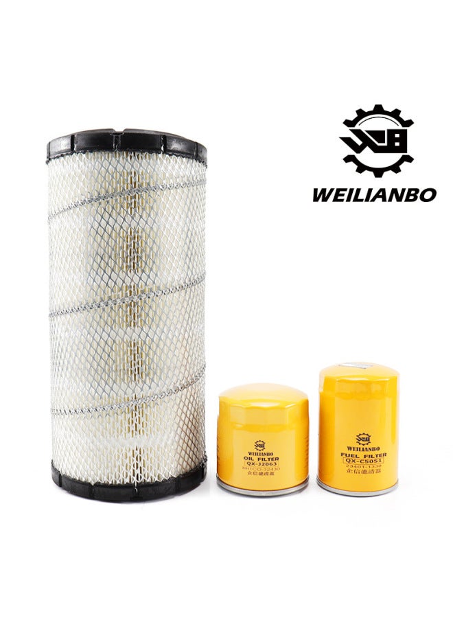 Excavator XG809E F Kubota Engine Oil Diesel Grid Air Filter Oil And Water Filter Maintenance Accessories-Specifications:Machine Filter + Diesel Filter + Oil Water Belt Cup + Air Filter-color:standard  - Image 5