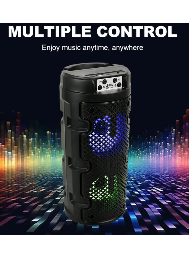 singe SING-E ZQS4271 Dual 4 inch Wireless BT 5.0 Altavoz Outdoor Party Speaker Portable Music Player Rgb Color Lights - Image 4