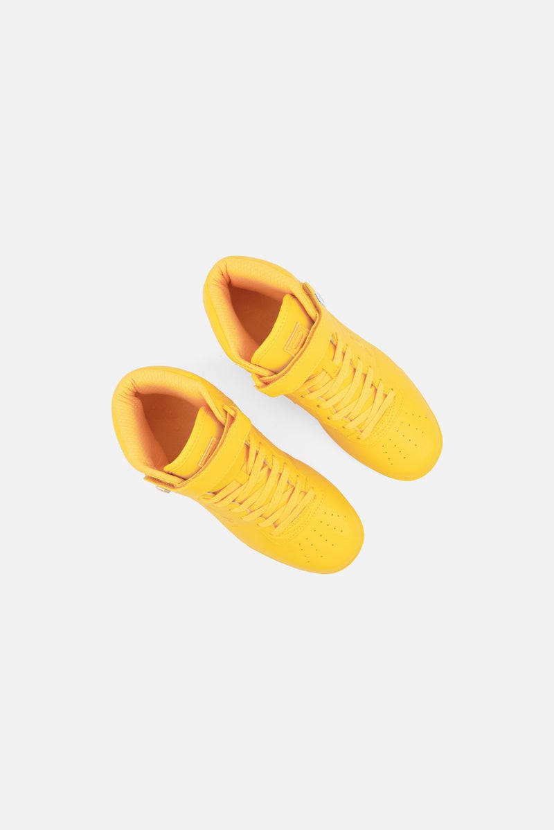 FILA أحذية تدريب للنساء بإغلاق فيلكرو، صفراء - Image 4