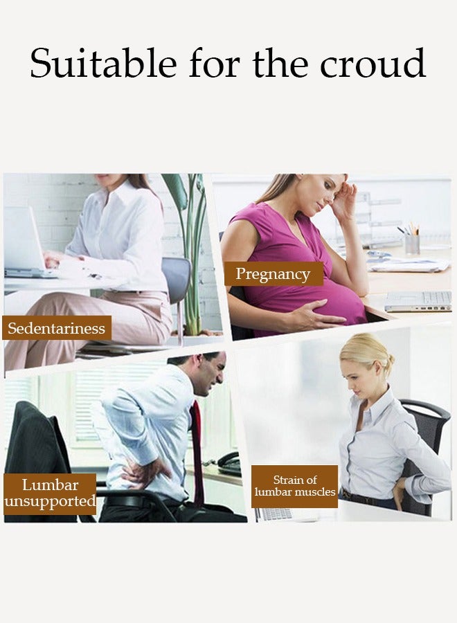 DUNISO مسند ظهر للزوج مع أذرع، وسادة قراءة للبالغين، وسادة دعم قطنية لكرسي المكتب، وسادة خلفية لمكتب السيارة، وسادة مريحة أسفل الظهر - Image 4