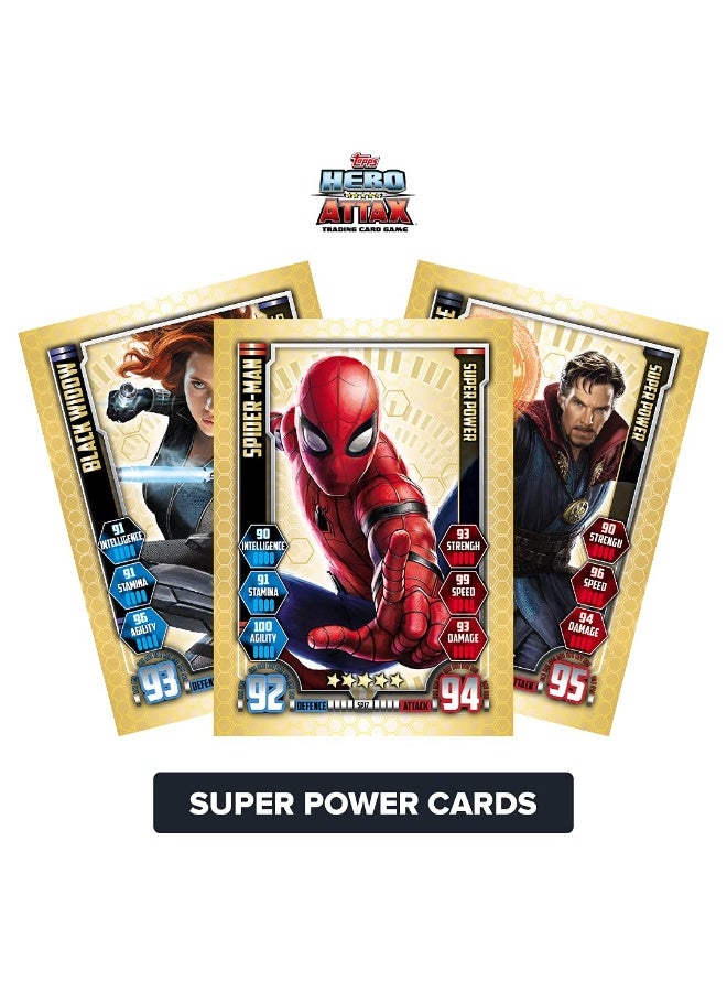 توبس حزمة لعبة ومجموعة بطاقات التداول Topps Marvel Hero Attax 2021 - بطاقات تداول بطابع مارفل | بطاقات لعب Avengers - Image 3