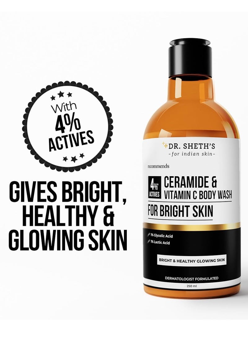 Dr. Sheth's Ceramide & Vitamin C Moisturizing Body Wash 250 mL - Image 3