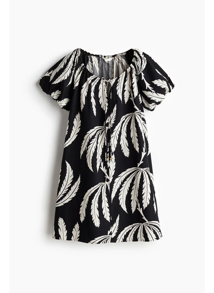 اتش اند ام Drawstring-Neck Dress
