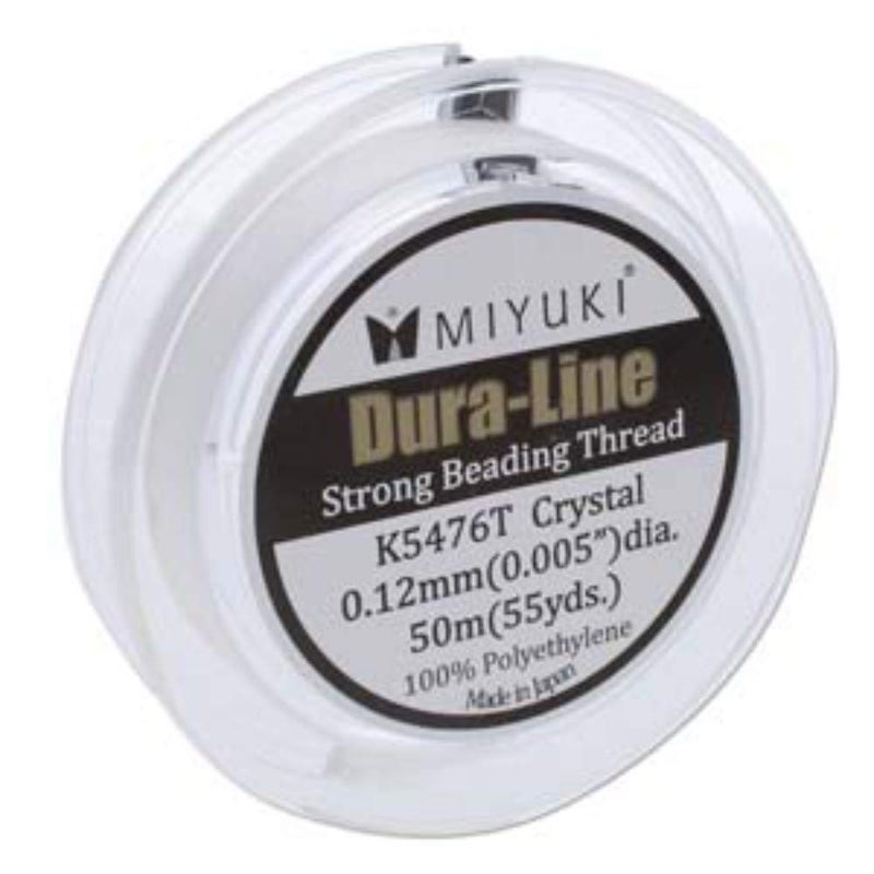 Miyuki Duraline Strong Beading Thread  50m Crystal 012mm