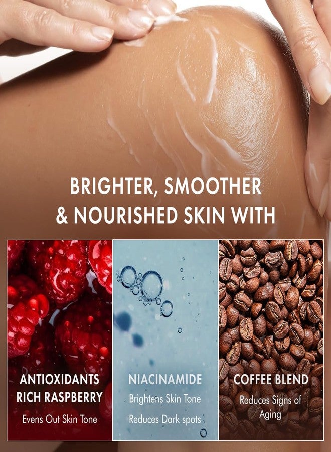 mCaffeine Brightening SPF 50 PA+++ Body Sunscreen Lotion | Instant Cooling, De-tan Body Lotion with Vitamin C Rich Raspberries & Niacinamide | Lightweight, Non-sticky Sun Protection - 200ml - Image 5