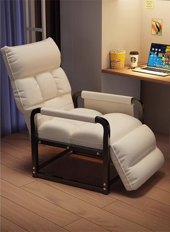 XiuWoo Lounge Home Office Desk Chairs with Footrest Conference Room Meeting Chair, Office Desk Chair Accent Chairs Armchair Training Chair, Office Chairs Study Reading Chair for Balcony, Bedroom - Image 2