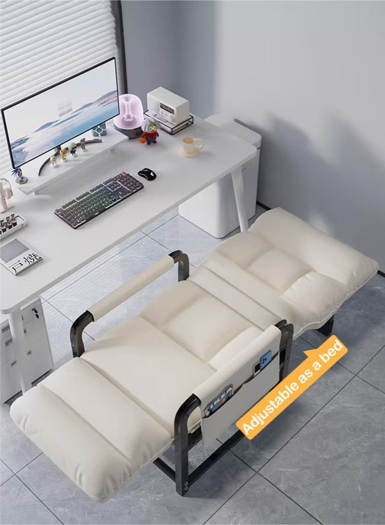 XiuWoo Lounge Home Office Desk Chairs with Footrest Conference Room Meeting Chair, Office Desk Chair Accent Chairs Armchair Training Chair, Office Chairs Study Reading Chair for Balcony, Bedroom - Image 3