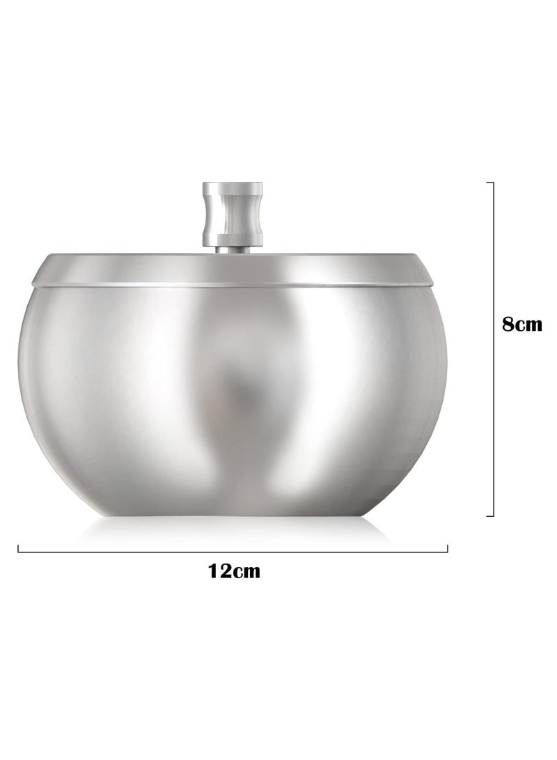 Rubik منفضة سجائر مع غطاء وحامل، منفضة سجائر مقاومة للرياح من الفولاذ المقاوم للصدأ للاستخدام الداخلي والخارجي في المنزل والمكتب وغرفة المعيشة والفندق (ذهبي، كبير) - Image 2