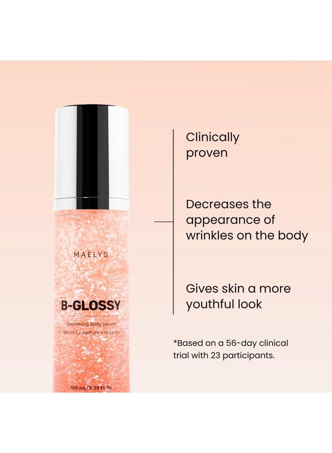 Maelys B-GLOSSY Smoothing Body Serum - Hyaluronic Acid Serum for Body - Hydrating Wrinkle Serum with Peptides & Shea Butter - Image 2
