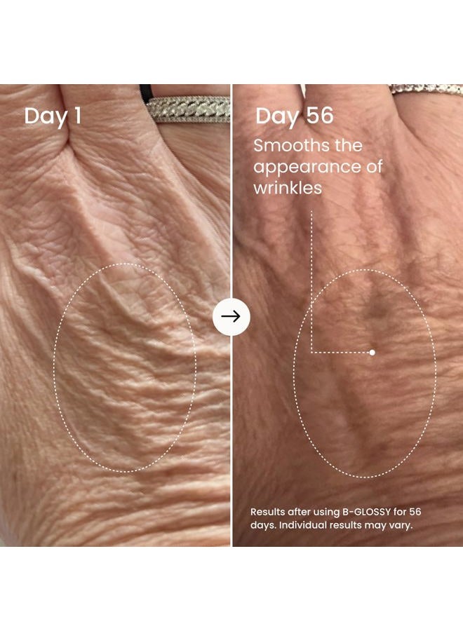 Maelys B-GLOSSY Smoothing Body Serum - Hyaluronic Acid Serum for Body - Hydrating Wrinkle Serum with Peptides & Shea Butter - Image 3