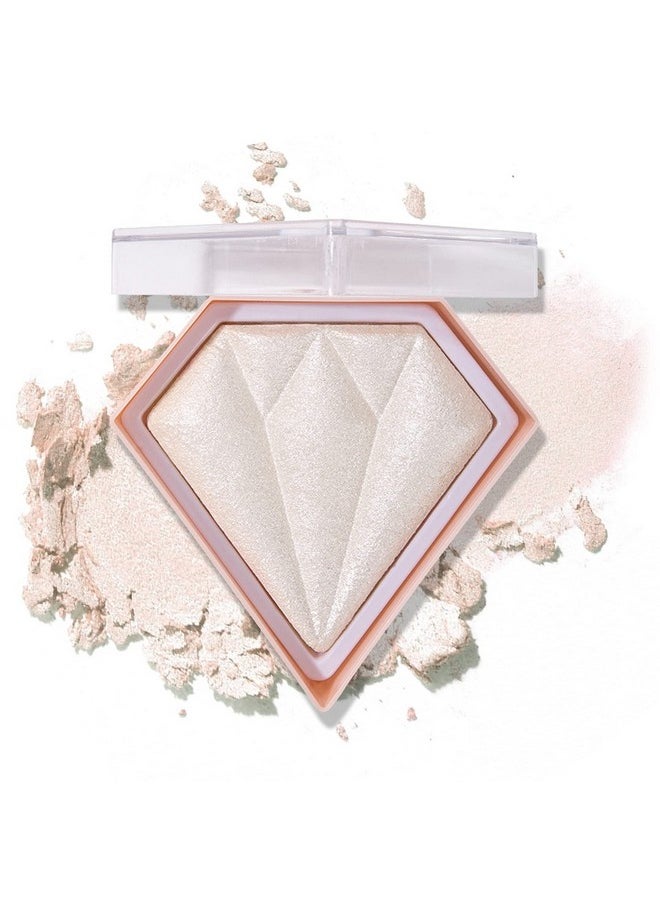 XINGXYUEL - XINGXYUEL Face White Highlighter Makeup Palette Shimmer Contour Powder Waterproof Long-Lasting, Brightens Face Complexion Contour Illuminator Highlighters Blush Powder Makeup Palette - 01 Pearl White - Image 1