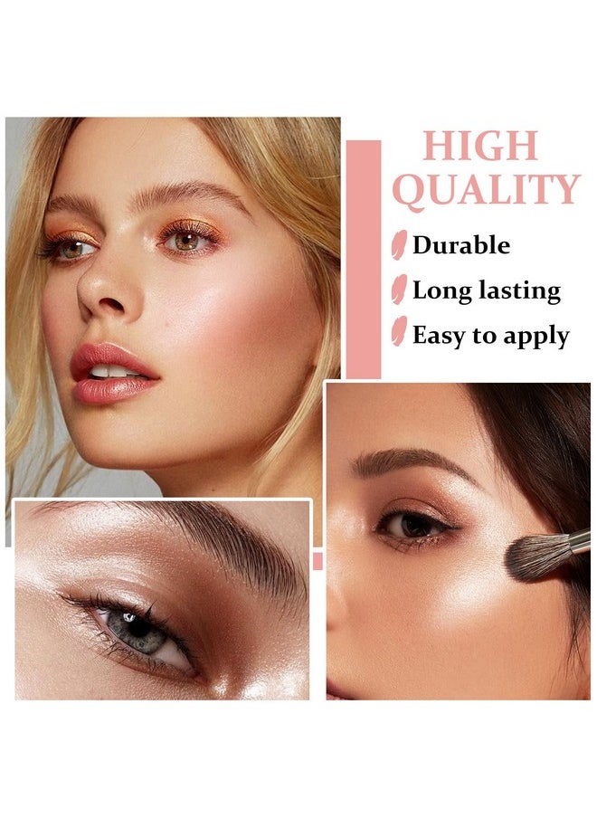 XINGXYUEL - XINGXYUEL Face White Highlighter Makeup Palette Shimmer Contour Powder Waterproof Long-Lasting, Brightens Face Complexion Contour Illuminator Highlighters Blush Powder Makeup Palette - 01 Pearl White - Image 1