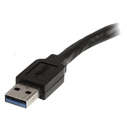 StarTech.com 16.4ft Active USB 3.0 (5Gbps) Extension Cable with AC Power Adapter - Shielded - Male to Female USB USB 3.2 Gen1 Type A Extender, TAA (USB3AAEXT5M) - Image 3