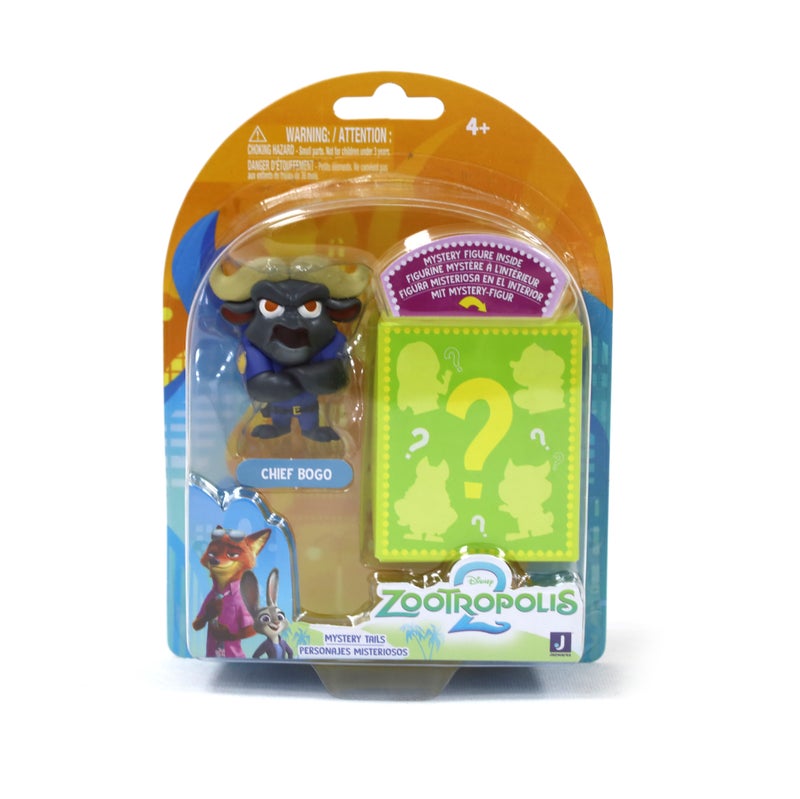 Disney Zootropolis 2 Collectible Figure 2-in-1 Pack - Chief Bogo & Myster Figure 2-Inches | Zootopia 2 Mystery Tails Collection | Surprise Figure | Character Figure | Gift for Kids and Collectors! - Image 1