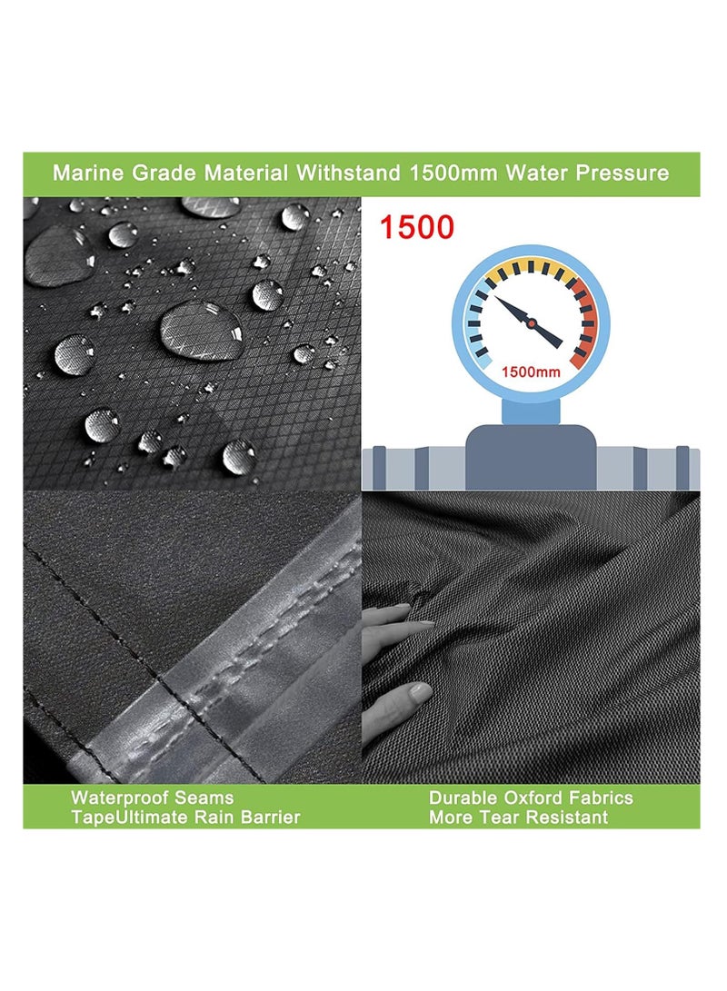 Zipporah All Weather Protection Car Cover for 2009-2022 Land Rover Range Rover LWB, Waterproof Coating with Reflectors, Soft Interior Lint Layer and Zipper (Black) - Image 5