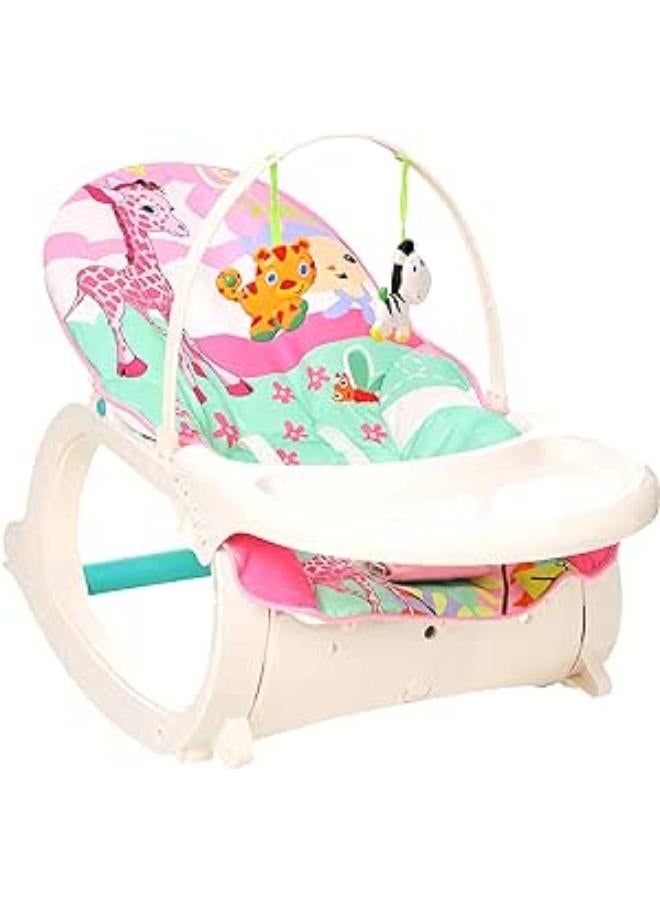 Little Angel Toys Portable Rocker 2 In 1 Shape Animals For Girls-Multicolor-0-36Month