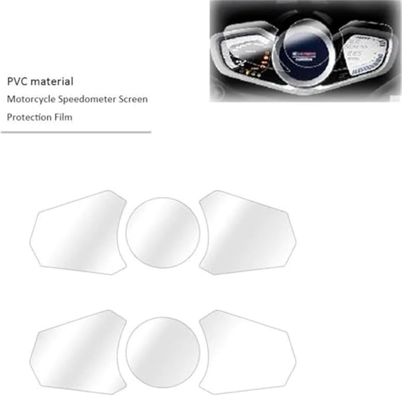 QASULER Motorcycle Screen Protector Set - Image 5