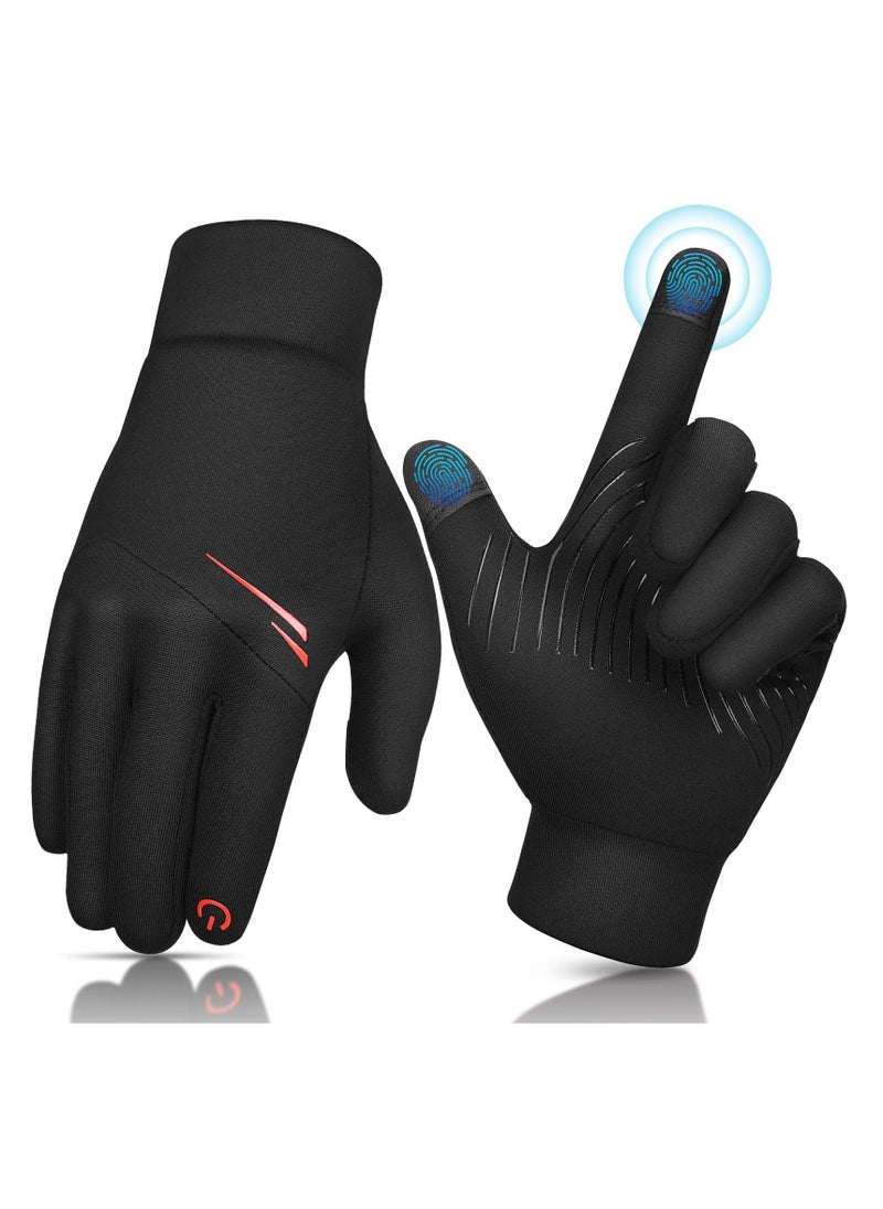 SYOSI Kids Winter Touch Screen Gloves, Cold Weather Windproof Waterproof Fleece Warm Gloves with Anti-Slip Design, Suitable for Children Ages 8-10, Boys and Girls, L  - Image 1
