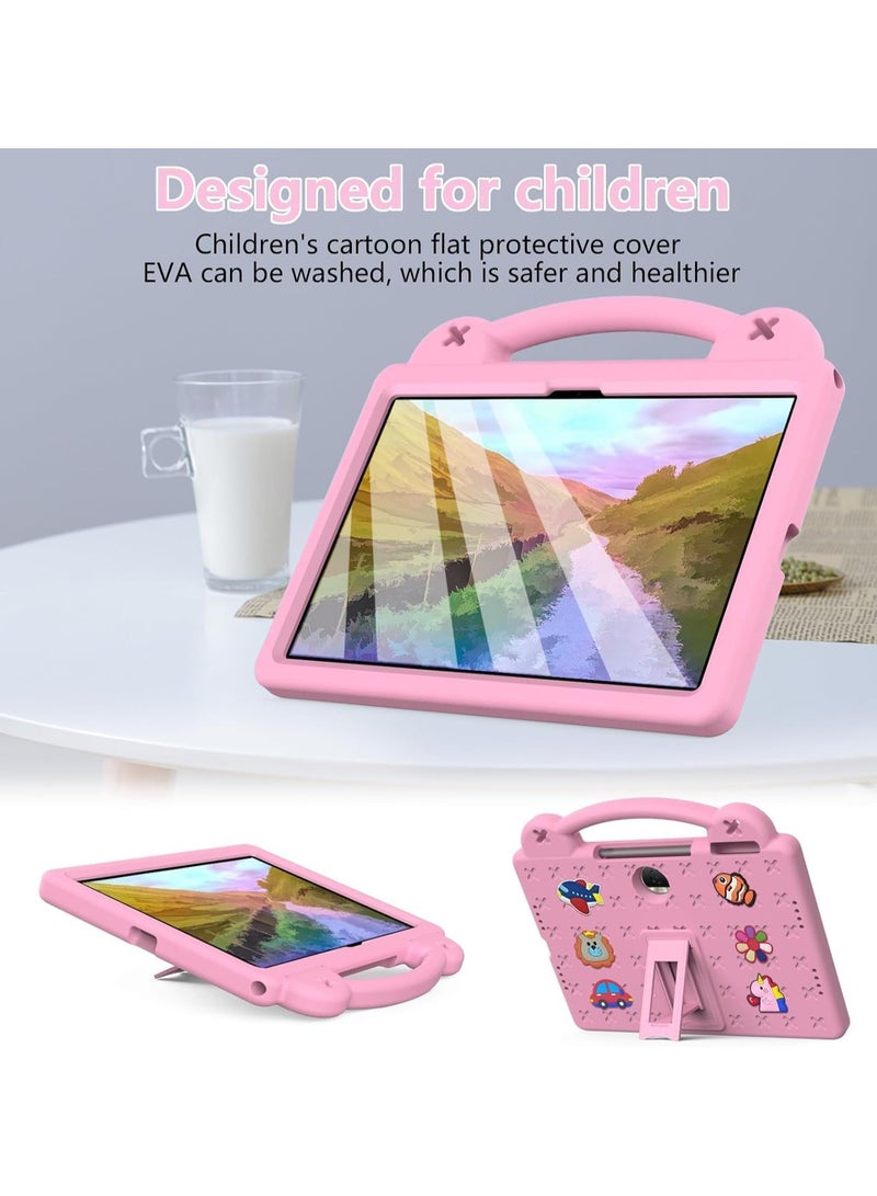 VKL Kids Case Compatible with Honor Pad 9 12.1 inch 2024, Heavy Duty EVA Foam Shockproof Cover Kids Proof Case with Stand For Honor Pad 9 (Pink) - Image 4