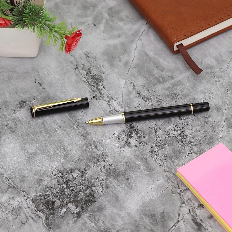 CrownLit Personalised Metal Pen with Name, Logo, Pack of 1 (Classic Golden) - Image 3