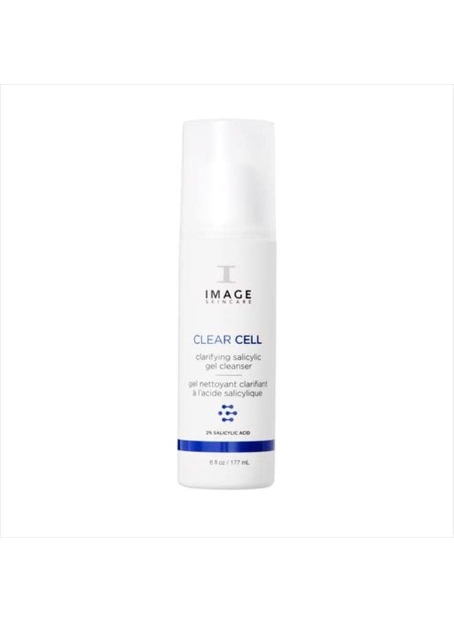 IMAGE SKINCARE - , CLEAR CELL Salicylic Gel Cleanser, Gentle Foaming Face Wash Removes Excess Oil and Shine for Oily Prone Skin, 6 oz - Image 1