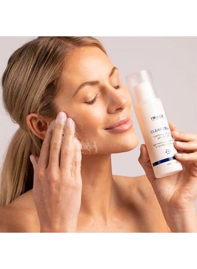IMAGE SKINCARE - , CLEAR CELL Salicylic Gel Cleanser, Gentle Foaming Face Wash Removes Excess Oil and Shine for Oily Prone Skin, 6 oz - Image 1