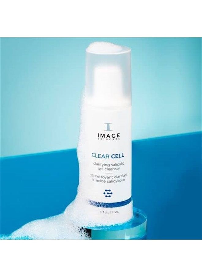 IMAGE SKINCARE - , CLEAR CELL Salicylic Gel Cleanser, Gentle Foaming Face Wash Removes Excess Oil and Shine for Oily Prone Skin, 6 oz - Image 1