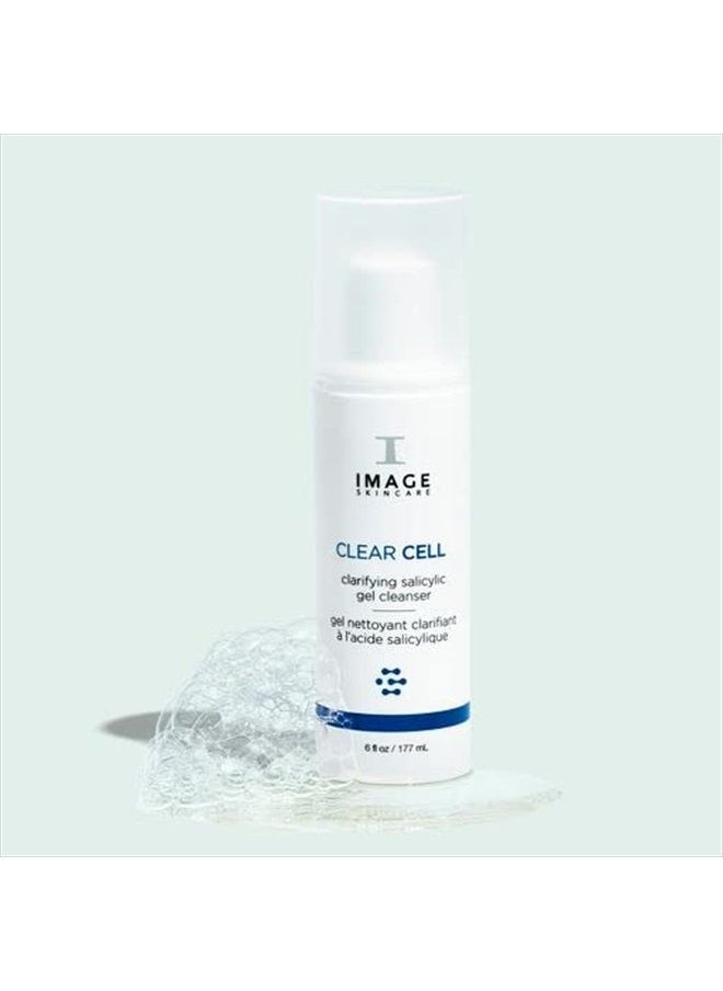 IMAGE SKINCARE - , CLEAR CELL Salicylic Gel Cleanser, Gentle Foaming Face Wash Removes Excess Oil and Shine for Oily Prone Skin, 6 oz - Image 1