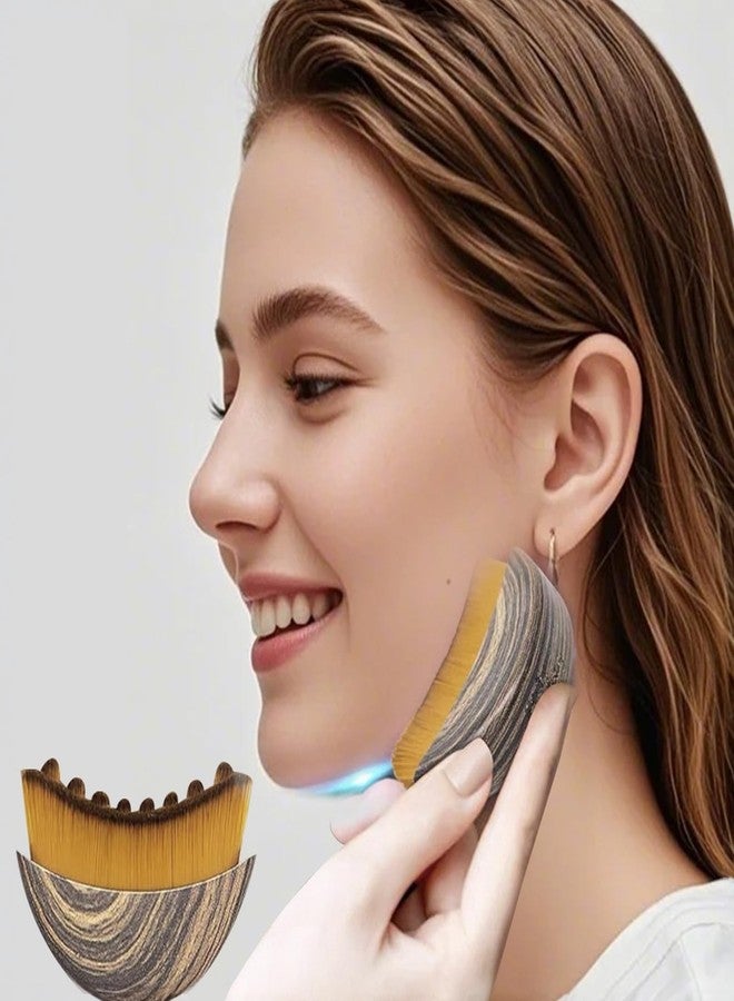 TARINI lymphatic face brush, Gua Sha for Face, Lymphatic Contour Face Brush – Gua Sha Inspired Facial Massager for Lymphatic Drainage, Jawline Sculpting, Reduce Puffiness & Relieve Fatigue - Image 2
