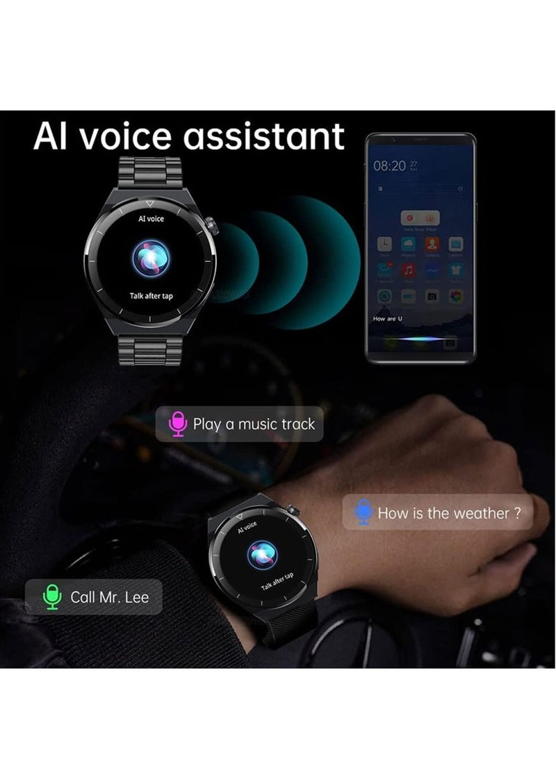 Generic - Smart Watch for Men with Bluetooth Calls, Fitness Tracker, Heart Rate, Blood Oxygen, Sleep Tracker, Health Watch, IP68 Waterproof for Android iOS (Sliver) - Image 1