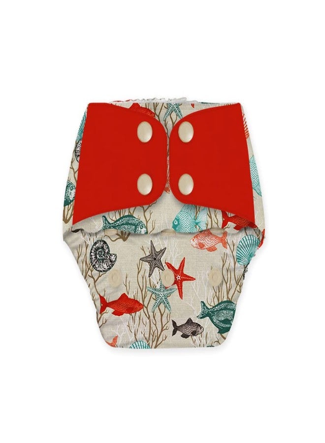 Snugkins Regular Freesize Cloth Diapers + Wet-Free Microfiber Terry Soaker - Pack of 3 - Image 2