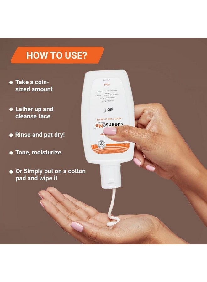 NOURRIR Cleanseme Gentle Skin Cleanser Face Wash | 125 Ml |All Skin Types | Enriched With Allantoin & Colloidal Oatmeal | Use With Or Without Water | Soap Free - Image 3