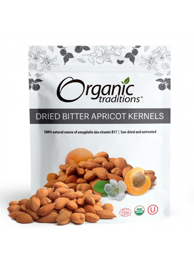 Organic Traditions Organic Traditions Bitter Apricot Kernels - 8oz - USDA Organic Certified - Apricot Seeds  - Image 2