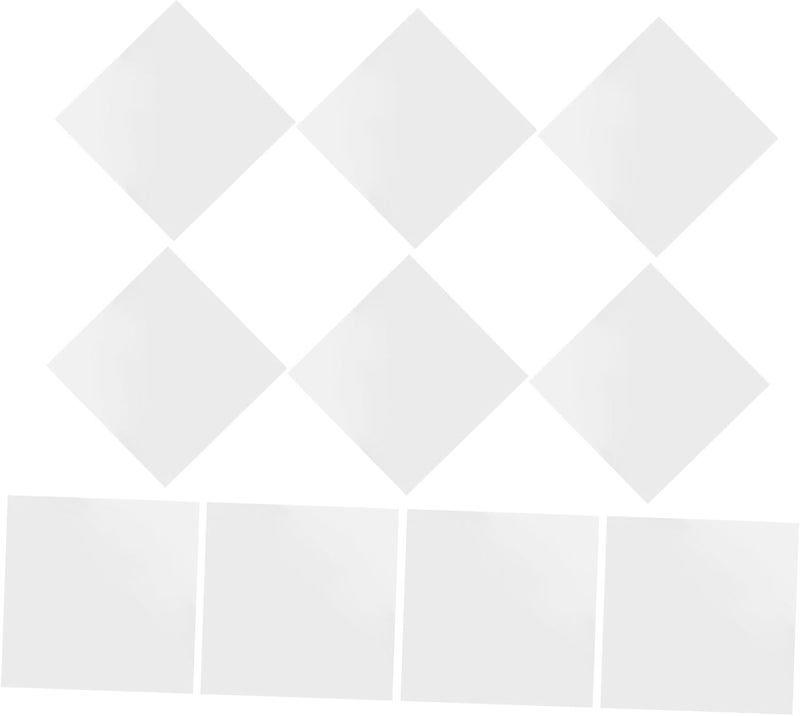 ABOOFAN 10Sheets Removable Adhesive Mirror Wall Stickers Self Adhesive Decals for Living Bedroom and Home Decor Easy to Install - Image 1