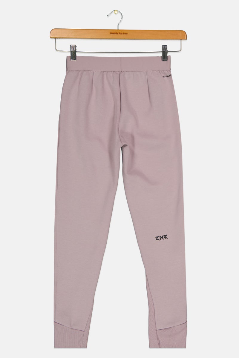 Adidas Kids Boy Sportswear Fit Outdoor Sweatpants, Lilac  - Image 2
