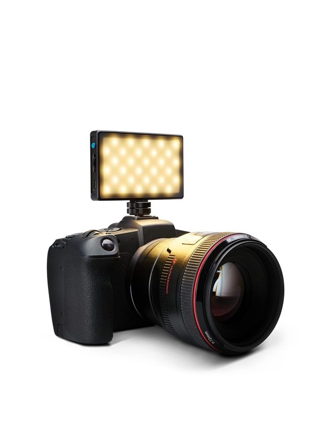 Lume Cube Bicolor Panel Mini LED Light for Professional DSLR Cameras | Adjustable Panel Mini, LCD Display | Photo and Video Lighting, Long Battery Life | Fits Sony, Nikon, Canon, Fuji, Panasonic