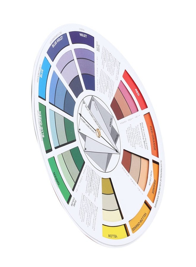 Fdit 5.5 inch Multicolor Mix Color Guide Color Wheel Convenient for Art Classroom - Image 5