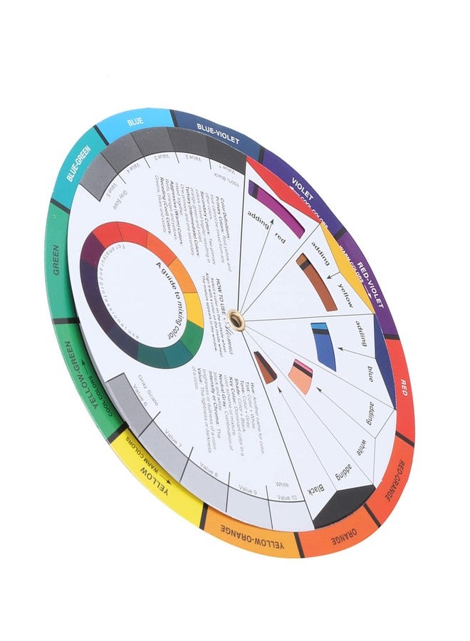 Fdit 5.5 inch Multicolor Mix Color Guide Color Wheel Convenient for Art Classroom - Image 3
