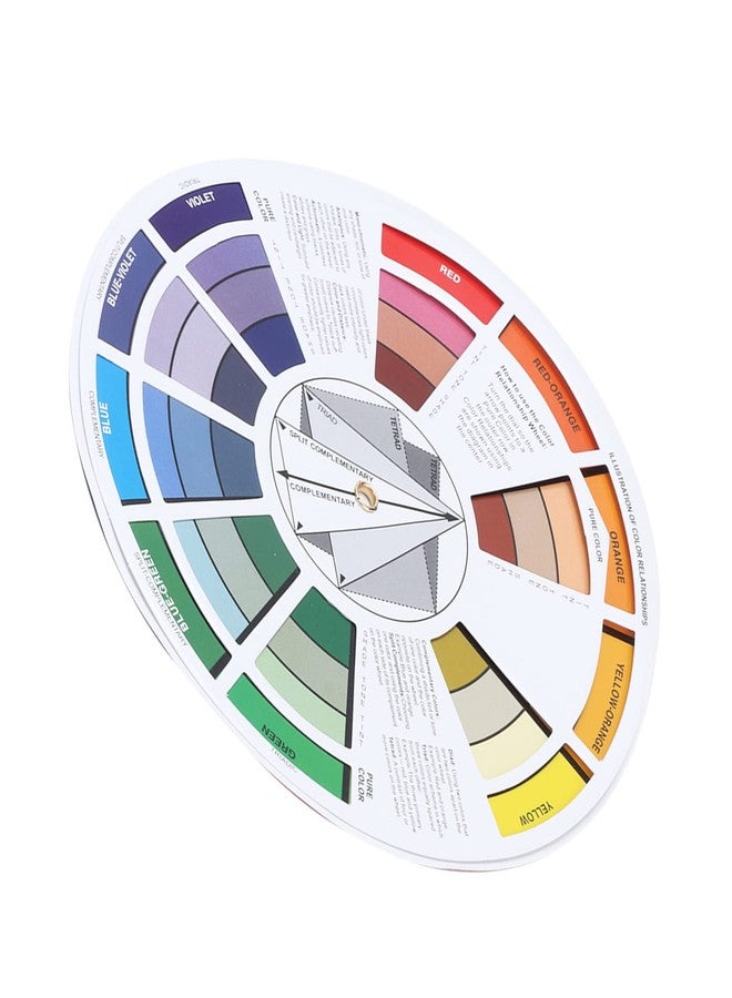 Fdit 5.5 inch Multicolor Mix Color Guide Color Wheel Convenient for Art Classroom - Image 2
