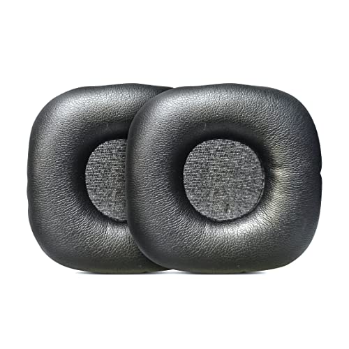 Street27® Protein Leather Replacement Ear Pads Cushions Compatible with Marshall Major, Boat Rockerz 600 Headset Headphone - Black - Image 1