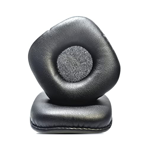 Street27® Protein Leather Replacement Ear Pads Cushions Compatible with Marshall Major, Boat Rockerz 600 Headset Headphone - Black - Image 4