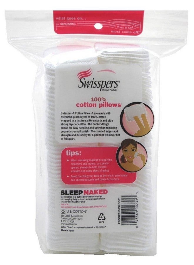 Swisspers Cotton Pillows Plush 100 Count Rectangular (3 Pack) - Image 2