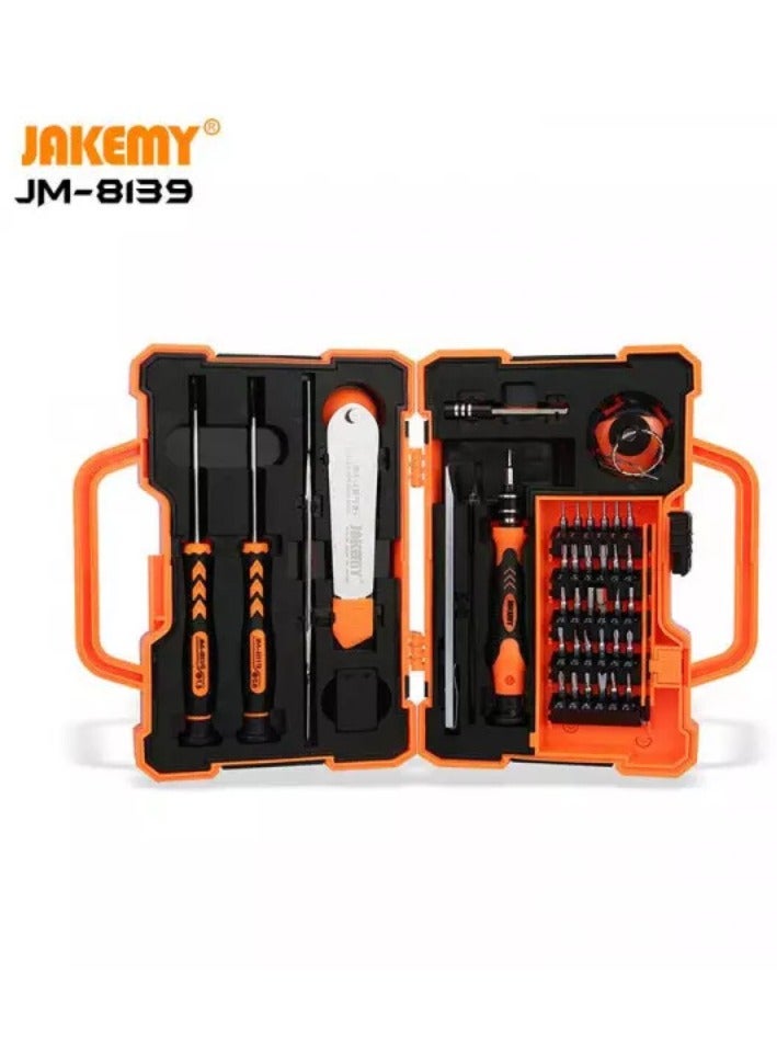 JAKEMY JM-8139 47-in-1 Precision Screwdriver and Repair Tool Kit – CR-V Multi-Bit Set for Electronics, Mobile Phones, Laptops, DIY & Household Use  - Image 2