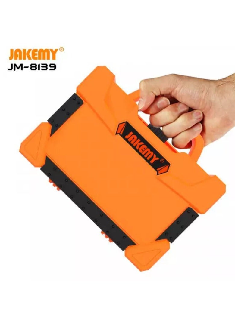 JAKEMY JM-8139 47-in-1 Precision Screwdriver and Repair Tool Kit – CR-V Multi-Bit Set for Electronics, Mobile Phones, Laptops, DIY & Household Use  - Image 4